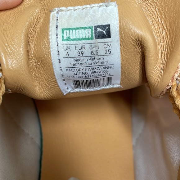 Puma Eco Ortholight yellow/gold color, braided laces,netting material - Picture 2 of 7